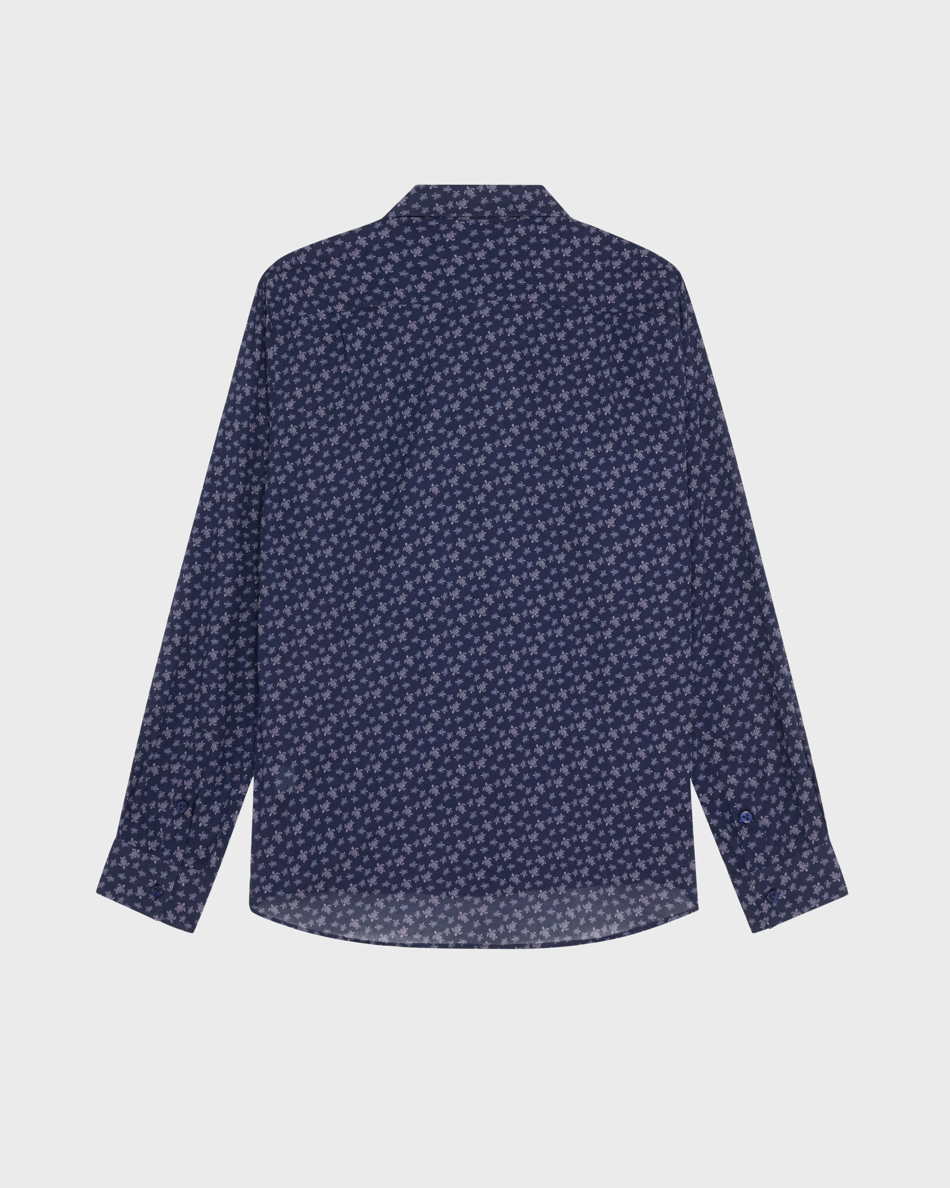 Vilebrequin - Men Cotton Voile Shirt Micro Ronde Des Tortues - Hemd - Caracal - Violett - Größe L – Bild 2