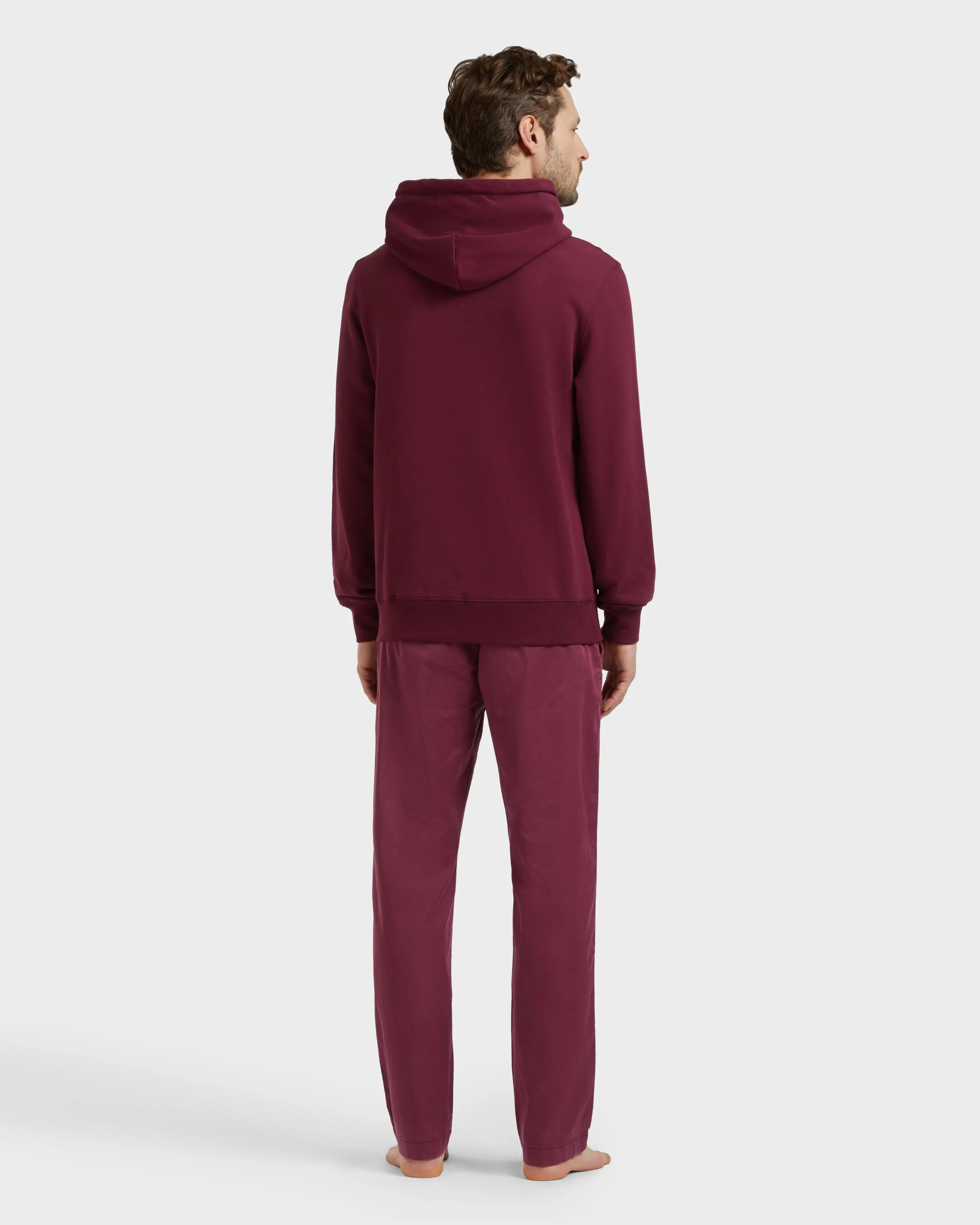 Vilebrequin - Solid Kapuzensweatshirt Aus Baumwolle Für Herren - Sweatshirt - Martino - Rot - Größe S – Bild 4