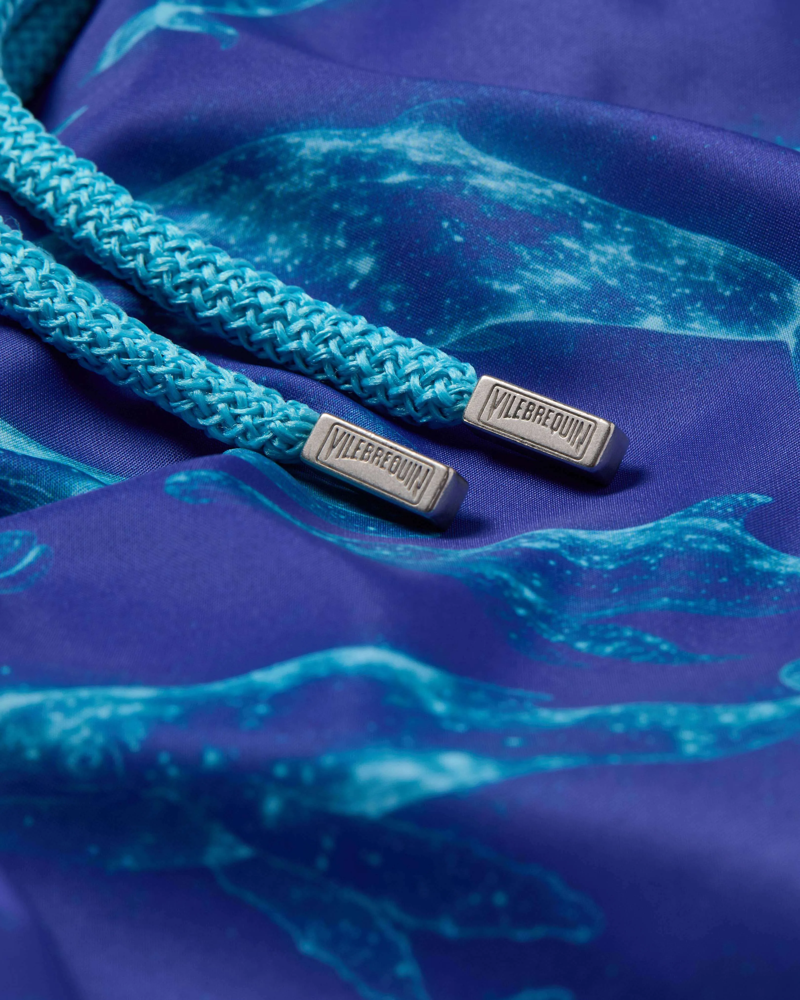 Vilebrequin - Ultraleichte Und Verstaubare Sparkling Whales Badeshorts Für Herren - Bademode - Mahina - Blau - Größe XXXL – Bild 5