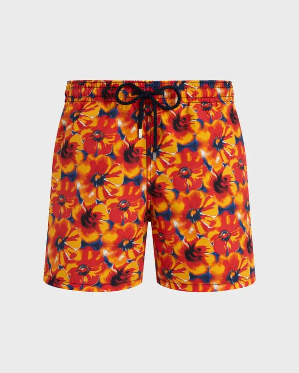 Vilebrequin - Poppies Badeshorts Für Herren - Bademode - Moorea - Blau - Größe XXL Vilebrequin - Poppies Badeshorts Für Herren - Bademode - Moorea - Blau - Größe XXL