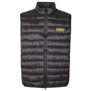 Barbour - Quilted Black Racer Reed Gilet With High Collar - Größe XL - schwarz Barbour - Quilted Black Racer Reed Gilet With High Collar - Größe XL - schwarz