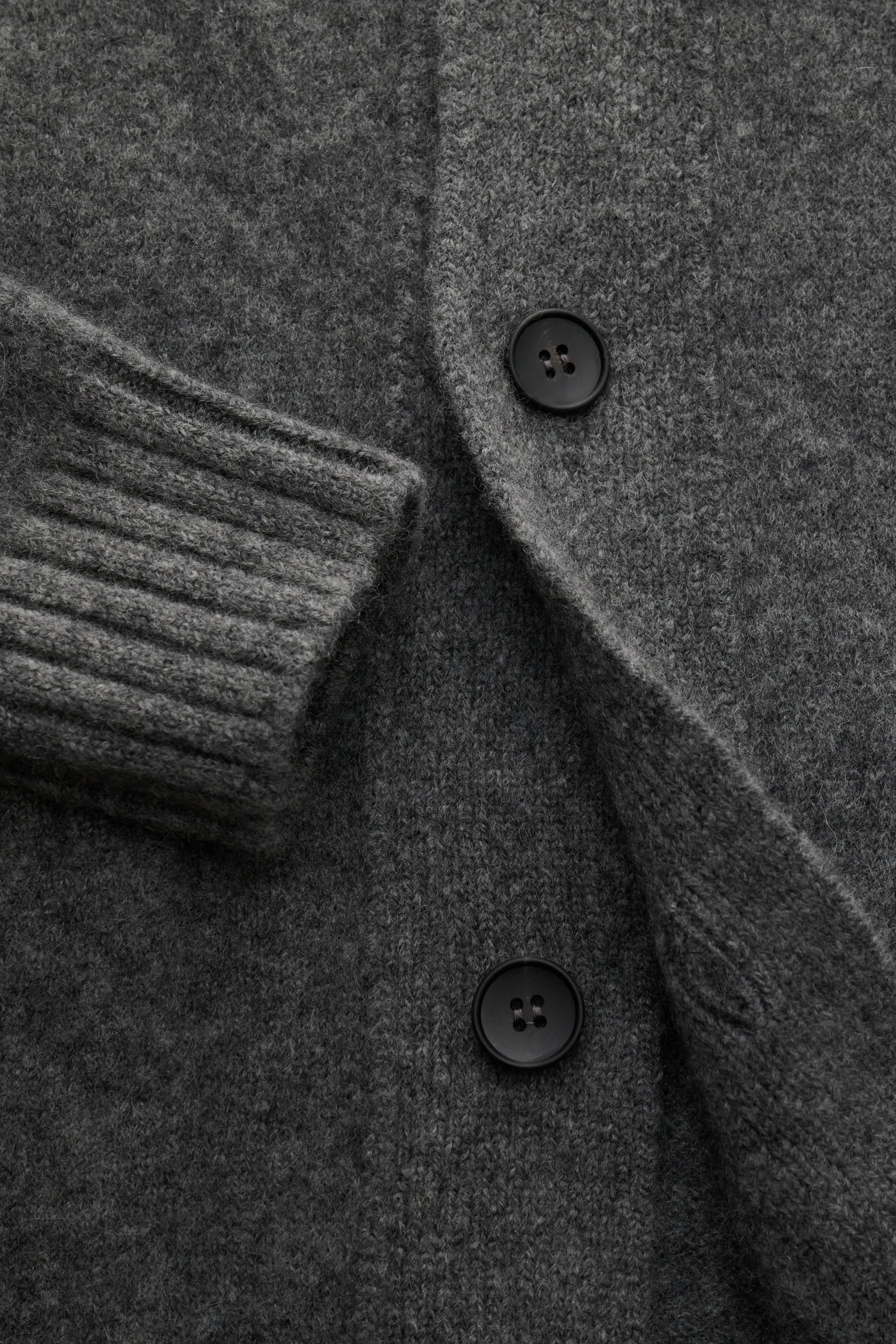 Filippo de Laurentiis - Herren - Cardigan dunkelgrau meliert – Bild 3