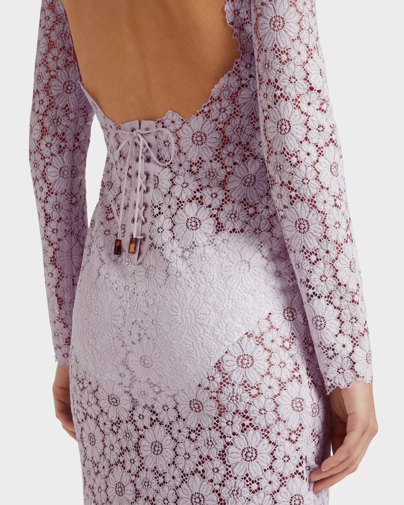 Vilebrequin - Langes Damenkleid Aus Blumenspitze - Kleid - Renata - Rosa - Größe M – Bild 6