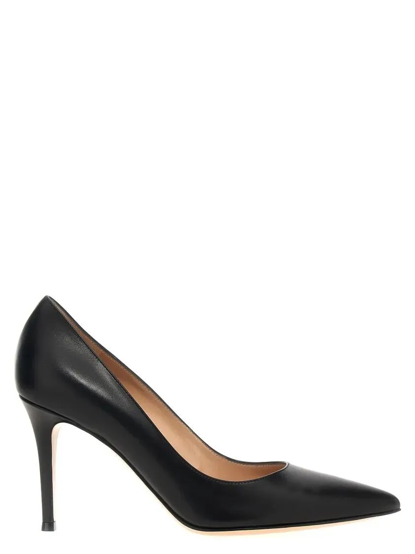 Gianvito Rossi - Gianvito Rossi Leather Pumps - Größe 37.5 - schwarz Gianvito Rossi - Gianvito Rossi Leather Pumps - Größe 37.5 - schwarz