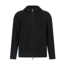 Giorgio Brato - Cashmere Wool Hooded Jacket - Größe L - schwarz Giorgio Brato - Cashmere Wool Hooded Jacket - Größe L - schwarz