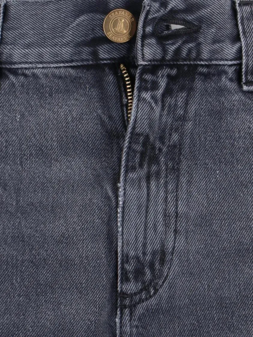 Seafarer - Bootcut Jeans In Worn Grey Cotton - Größe 26 - grau – Bild 3