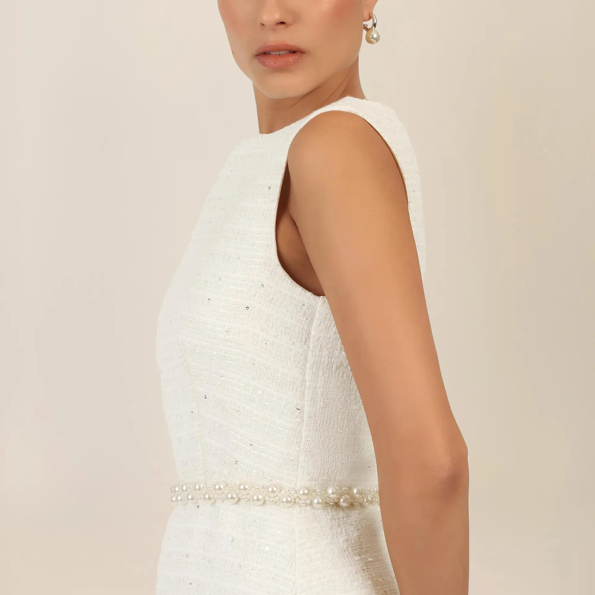 Apart - Bouclékleid - Größe 36 - creme – Bild 2