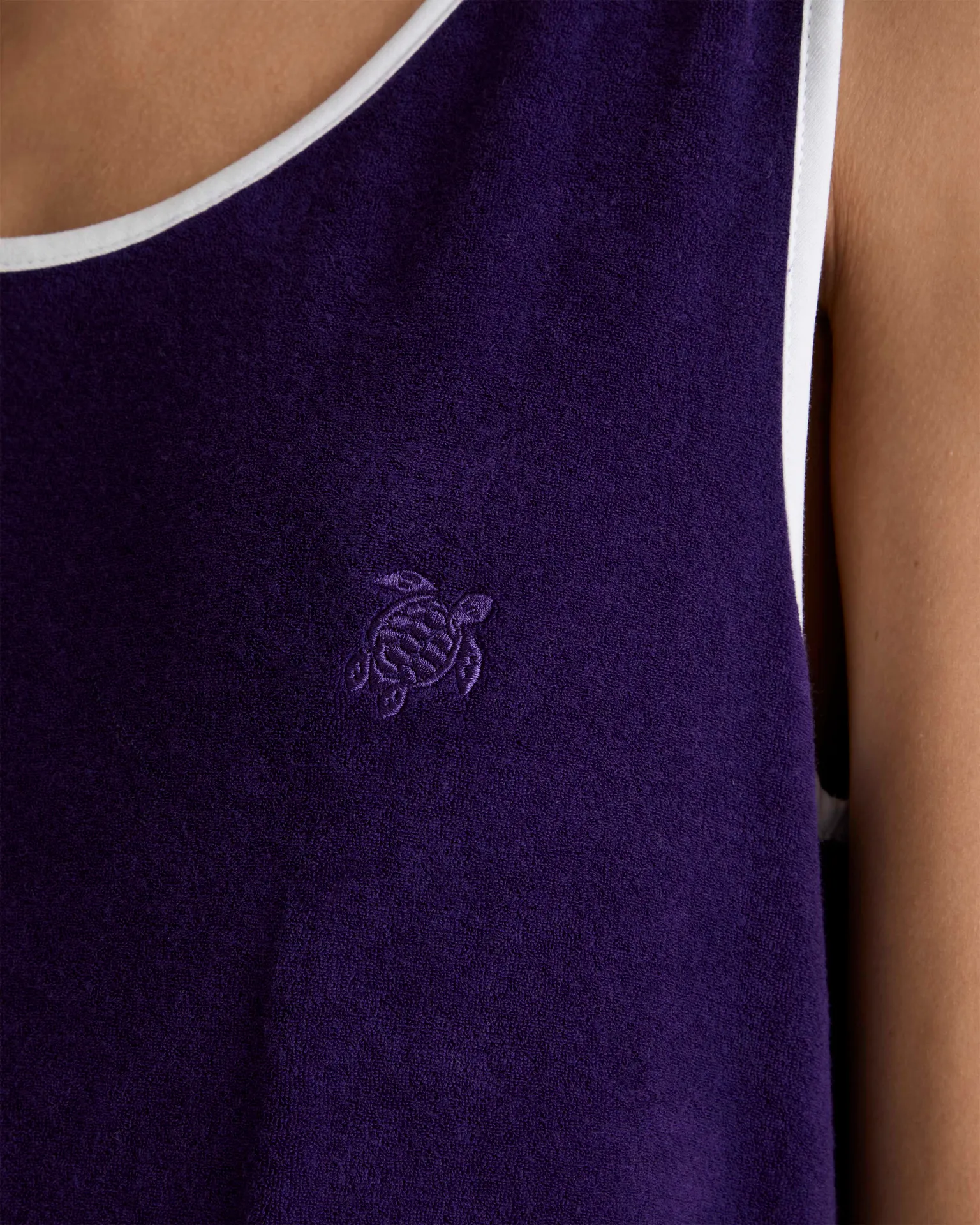 Vilebrequin - Langes Solid Frottee-trägerkleid Für Damen - Kleid - Lindsay - Violett - Größe XS – Bild 5