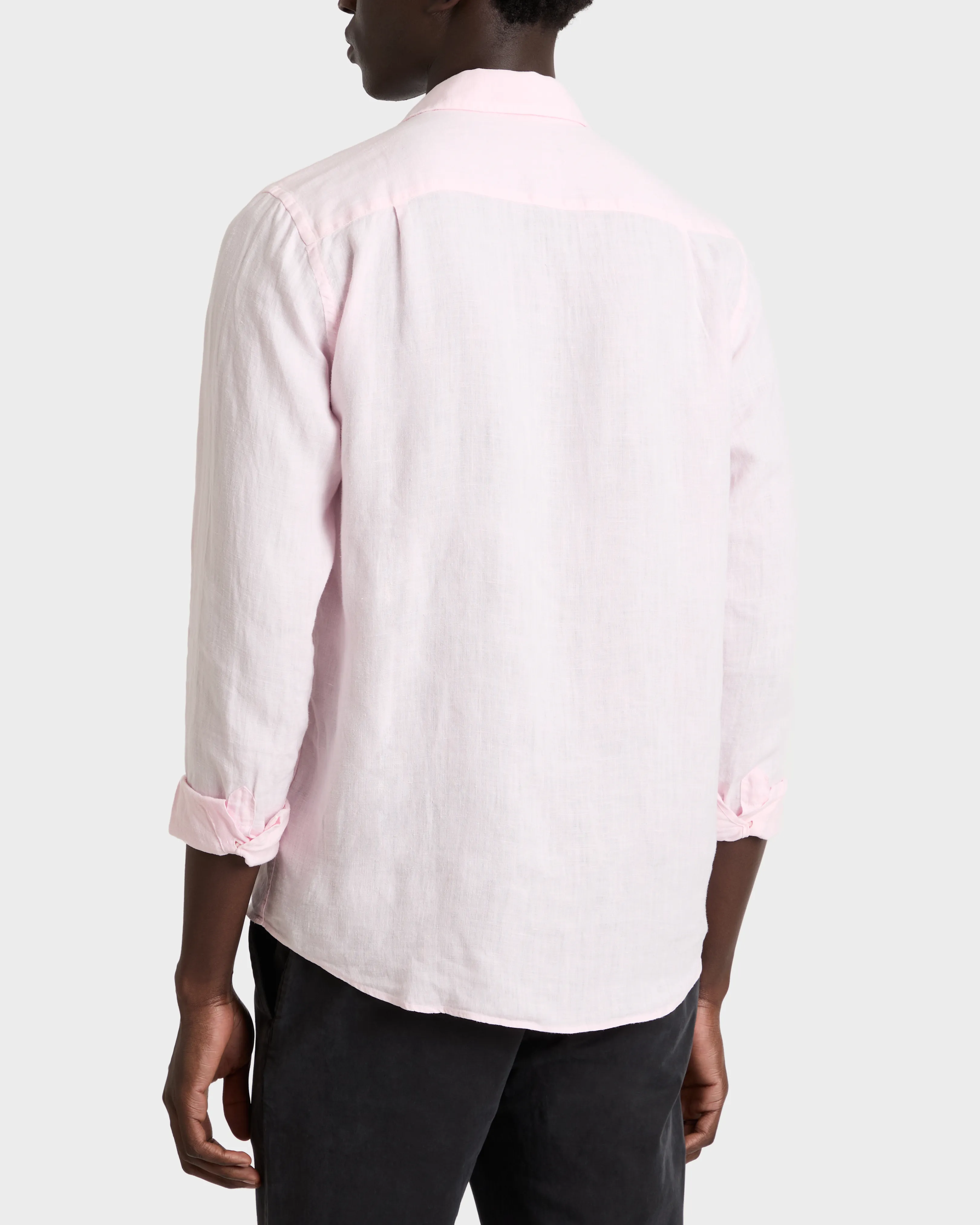 Vilebrequin - Einfarbiges Hemd Aus Leinen Für Herren - Hemd - Caroubis - Rosa - Größe XXXL – Bild 4