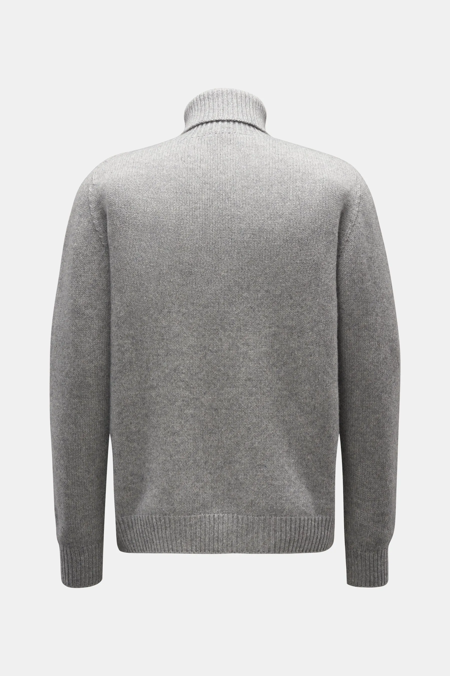 04651/ A trip in a bag - Herren - Rollkragenpullover 'Blended Ricecorn Turtle' grau – Bild 3