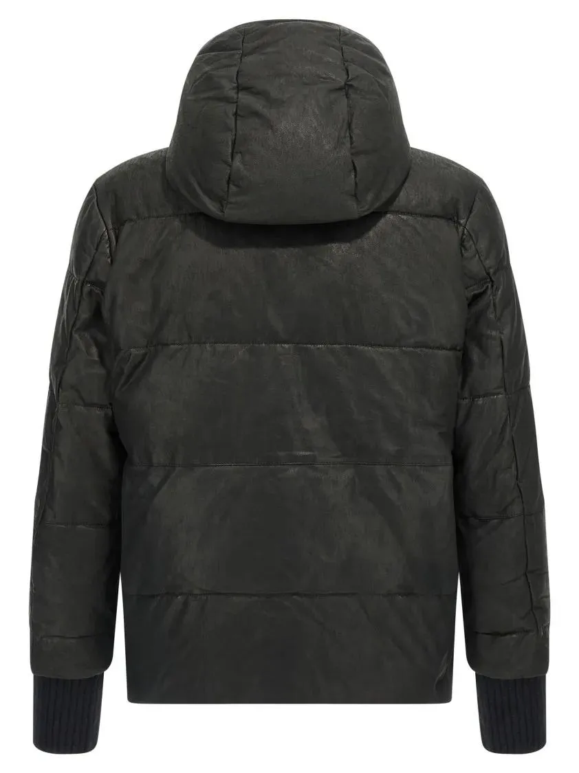 Giorgio Brato - Removable Hood Down Jacket - Größe 48 - schwarz – Bild 4