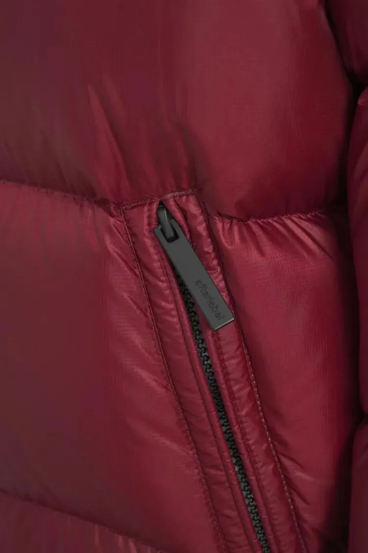 After Label - Burgundy High-Collar Puffer Jacket With Down Insul - Größe XL - rot – Bild 2