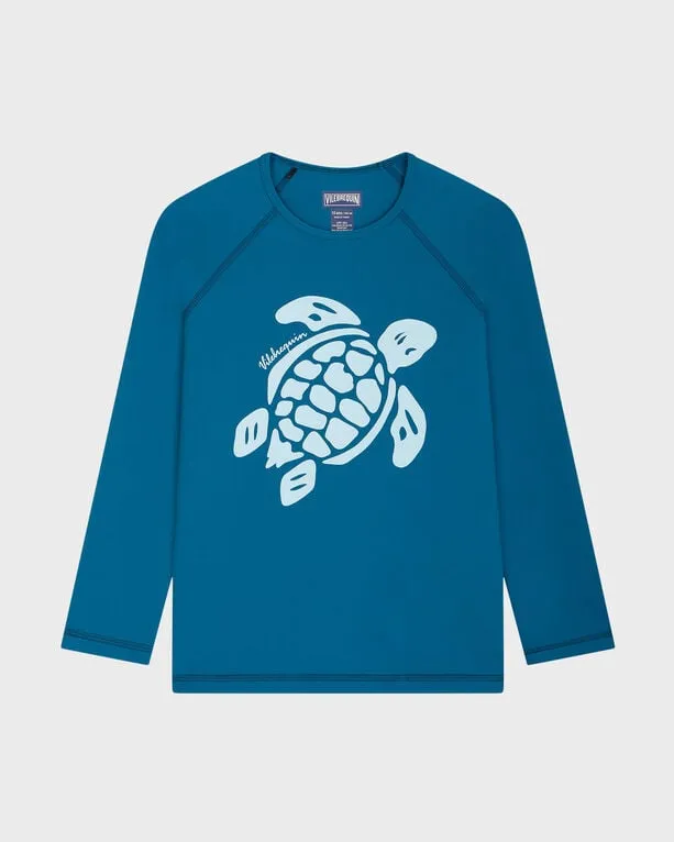 Vilebrequin - Langärmeliger Solid Rashguard Für Jungen - Rashguard - Glassy-y - Blau - Größe 4 Vilebrequin - Langärmeliger Solid Rashguard Für Jungen - Rashguard - Glassy-y - Blau - Größe 4
