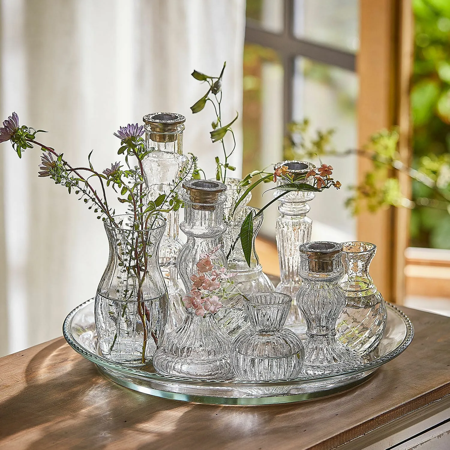 Tablett mit Kerzenständer und Vase Hilevor – Bild 5