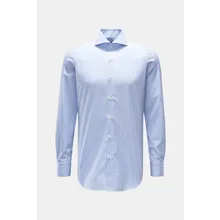 Finamore - Herren - Business Hemd %27Sergio Milano%27 Haifisch-Kragen hellblau/weiß gestreift Finamore - Herren - Business Hemd %27Sergio Milano%27 Haifisch-Kragen hellblau/weiß gestreift