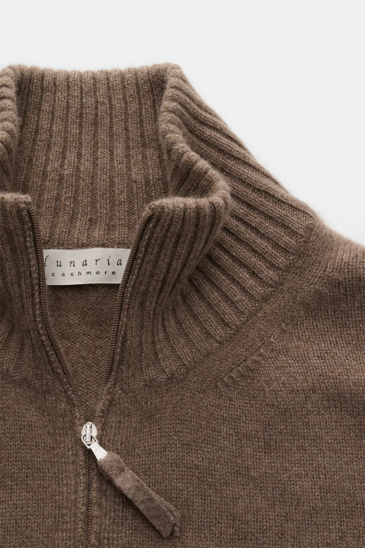 Lunaria Cashmere - Herren - Cashmere Strickjacke graubraun – Bild 2