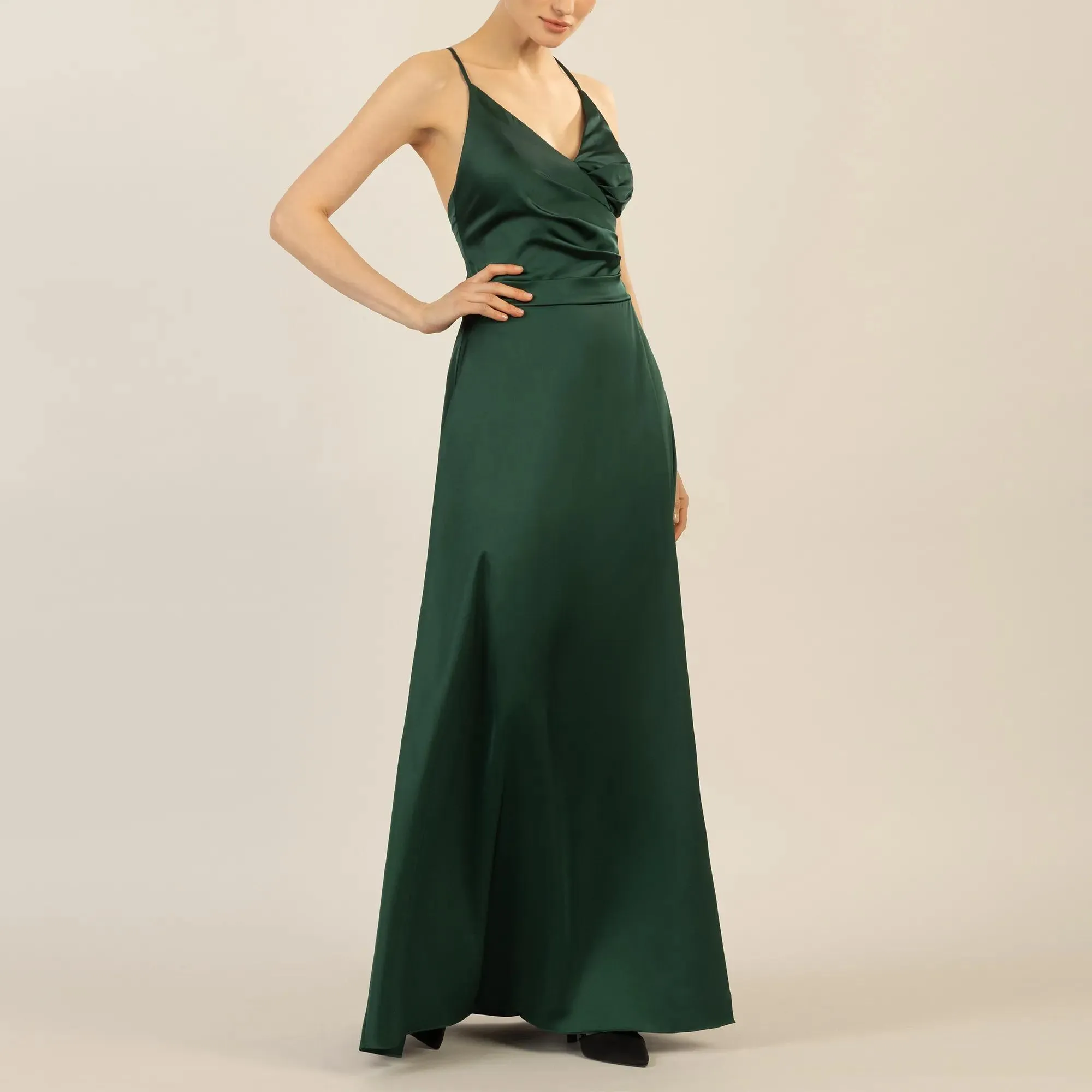 Apart - Satin-Abendkleid - Größe 44 - grün – Bild 4