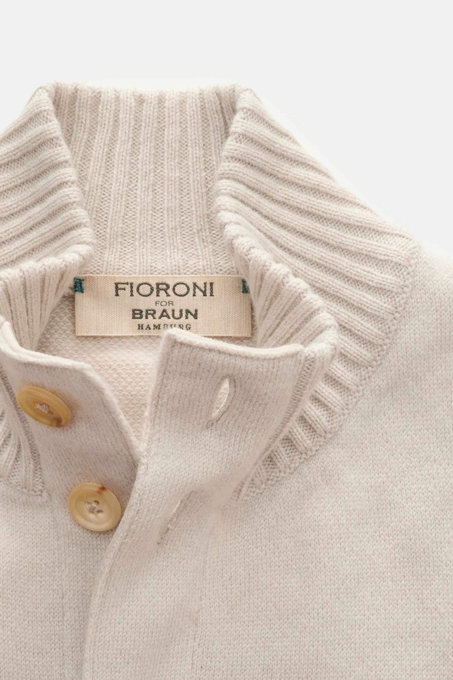 Fioroni - Herren - Cashmere Cardigan beige – Bild 2