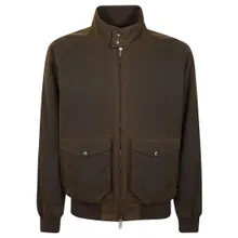 Baracuta - Deep Moss Waxed Cotton Jacket With Eco Fur Lining - Größe 42 - grün Baracuta - Deep Moss Waxed Cotton Jacket With Eco Fur Lining - Größe 42 - grün