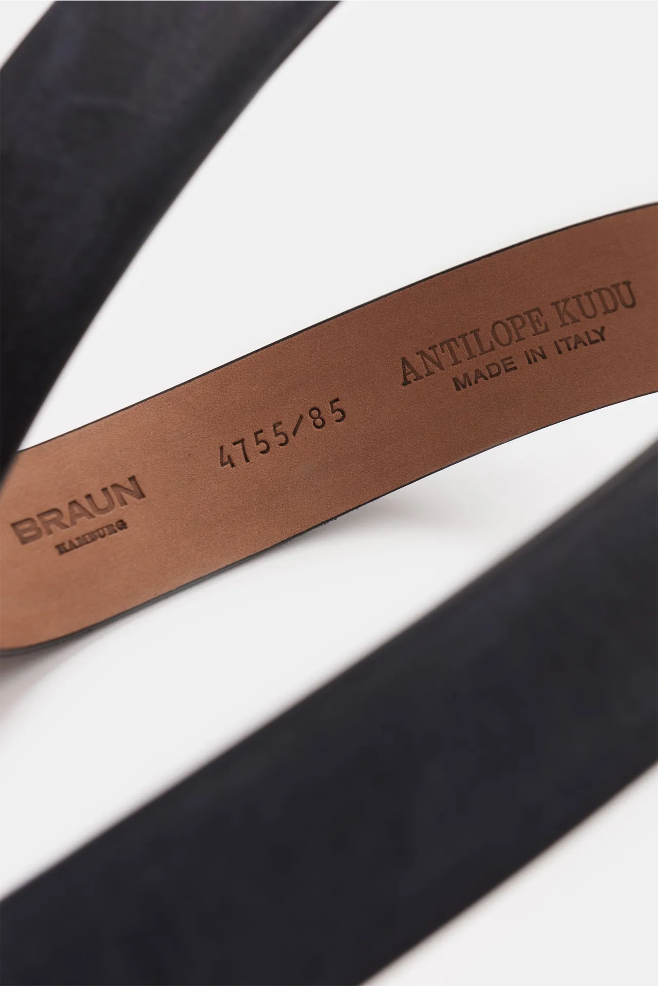 Fausto Colato - Herren - Gürtel Antilopenleder anthrazit – Bild 3