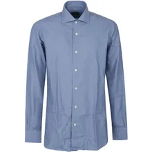 Barba Napoli - Long Sleeve Neck Shirt Blue - Größe 39 - blau Barba Napoli - Long Sleeve Neck Shirt Blue - Größe 39 - blau