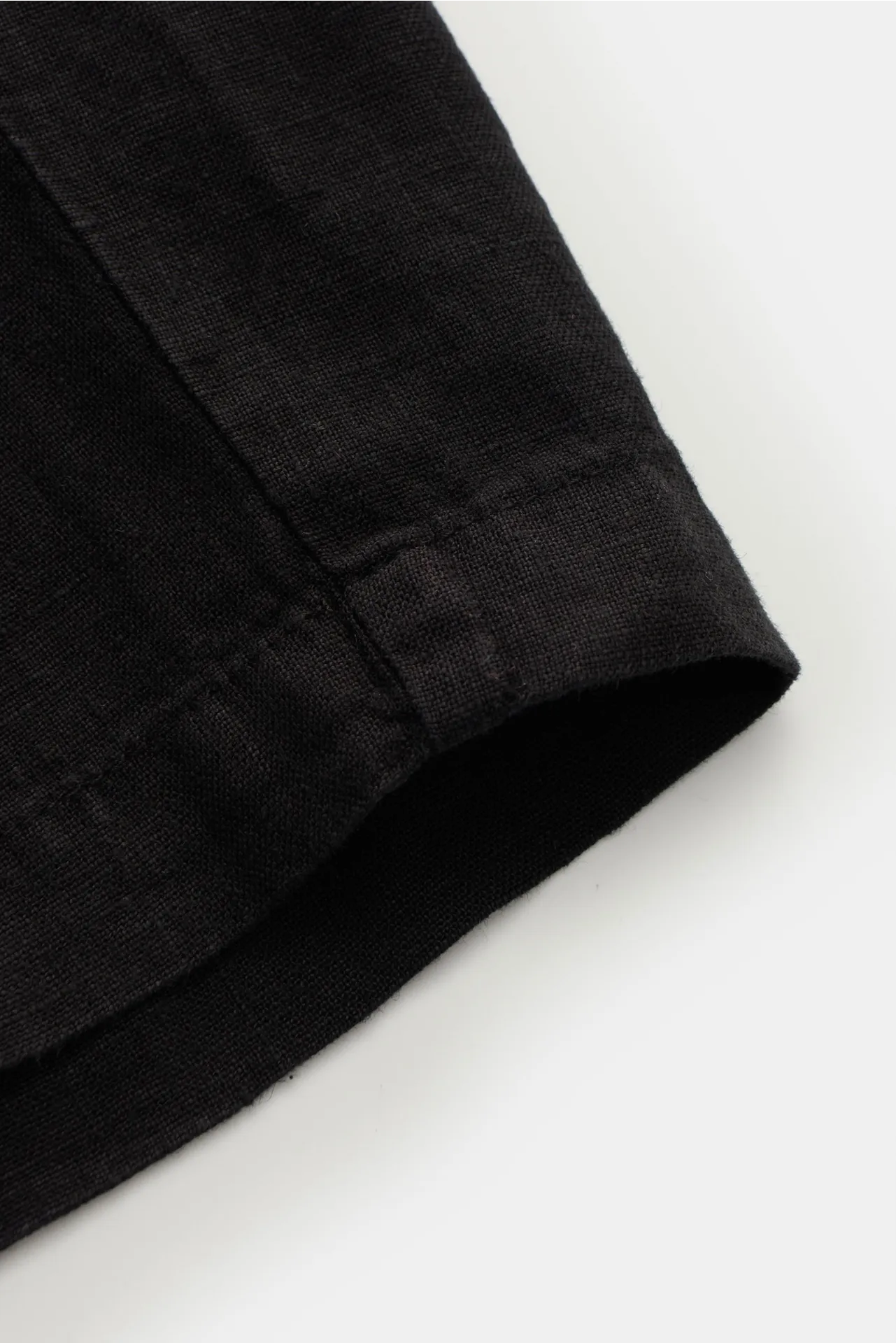 04651/ A trip in a bag - Herren - Leinen-Bermudas 'Linen Bermuda' schwarz – Bild 6