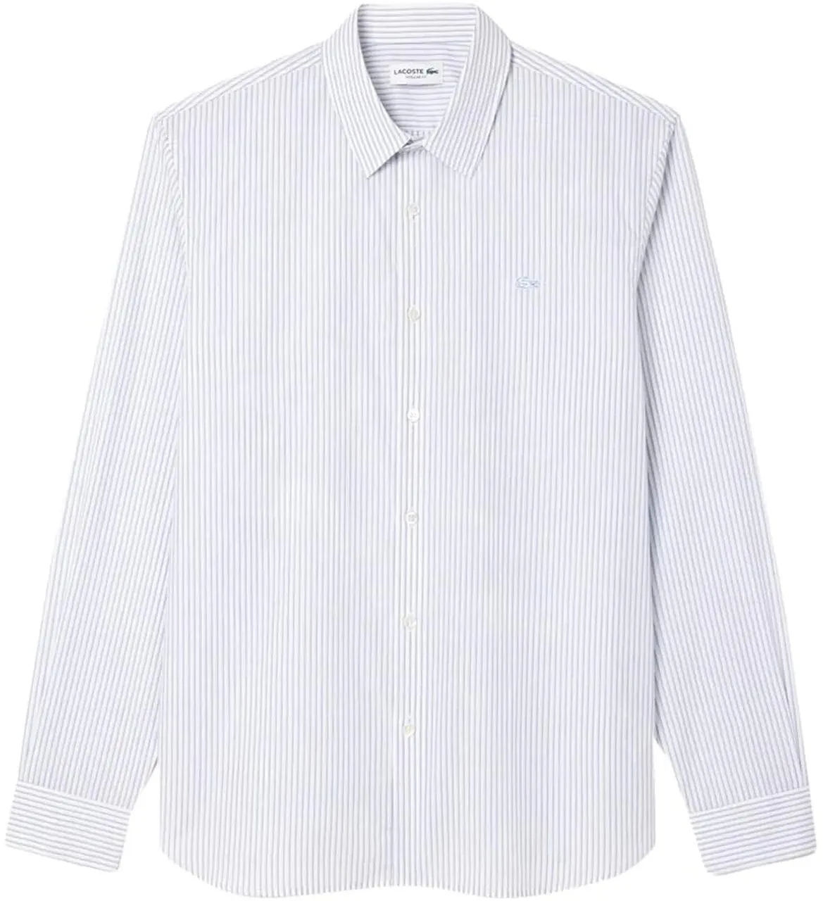 Lacoste - Cotton Poplin Shirt With Stiffened Collar - Größe 43 - weiß Lacoste - Cotton Poplin Shirt With Stiffened Collar - Größe 43 - weiß