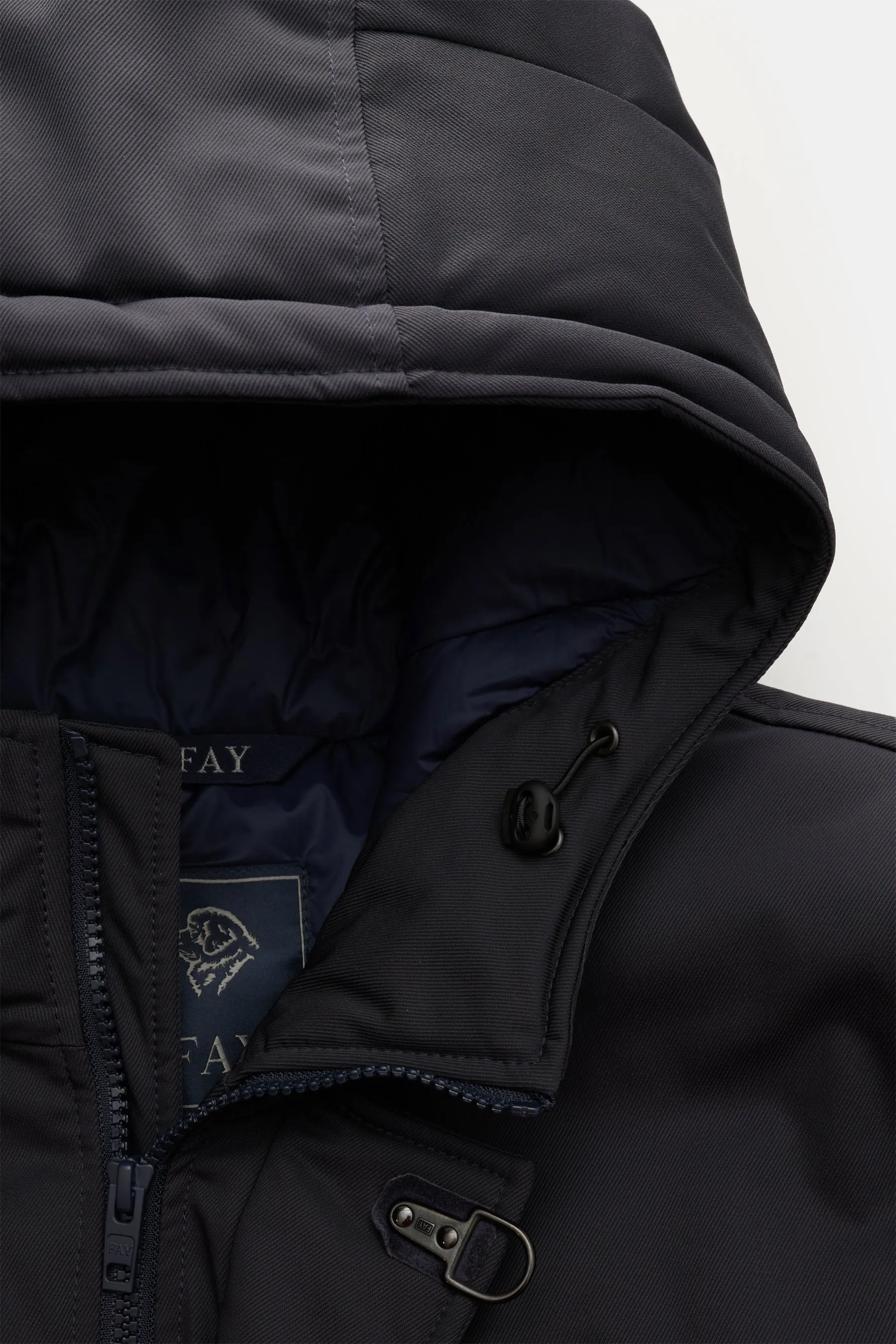 Fay - Herren - Daunenjacke 'Hooded Caban' navy – Bild 3