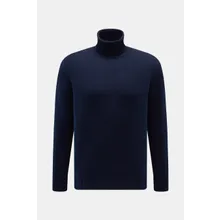 Fedeli - Herren - Cashmere Rollkragenpullover navy Fedeli - Herren - Cashmere Rollkragenpullover navy