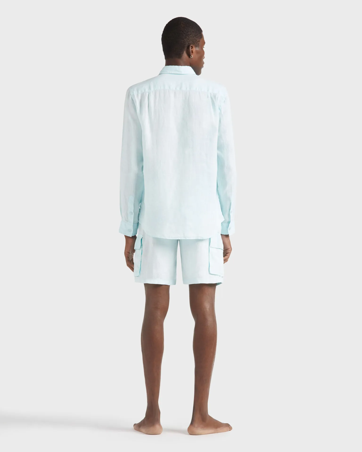 Vilebrequin - Natural Dye Leinenhemd Für Herren - Hemd - Caroubis - Blau - Größe S – Bild 4