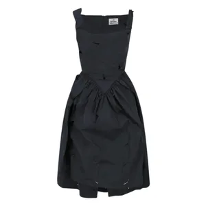 Vivienne Westwood - Asymmetric Midi Dress – Black - Größe 40 - schwarz Vivienne Westwood - Asymmetric Midi Dress – Black - Größe 40 - schwarz