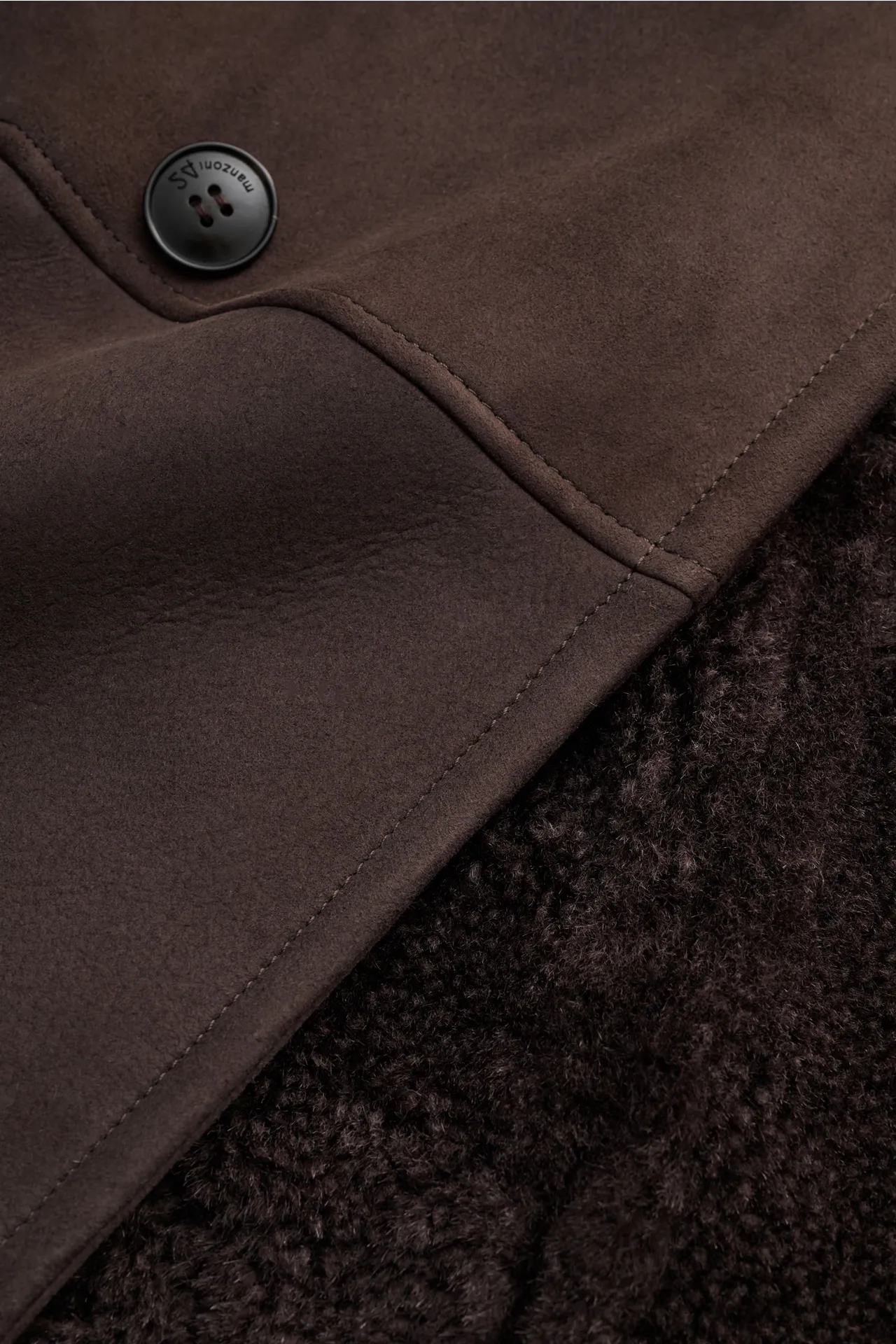 Manzoni 24 - Herren - Lammfellmantel dunkelbraun – Bild 6