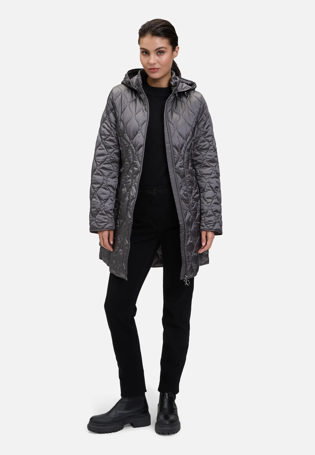 Outdoorjacke mit abnehmbarer Kapuze – Bild 2