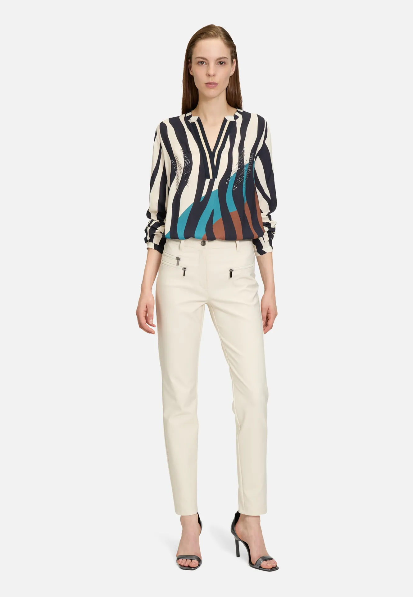 Longbluse mit Stehkragen – Bild 2