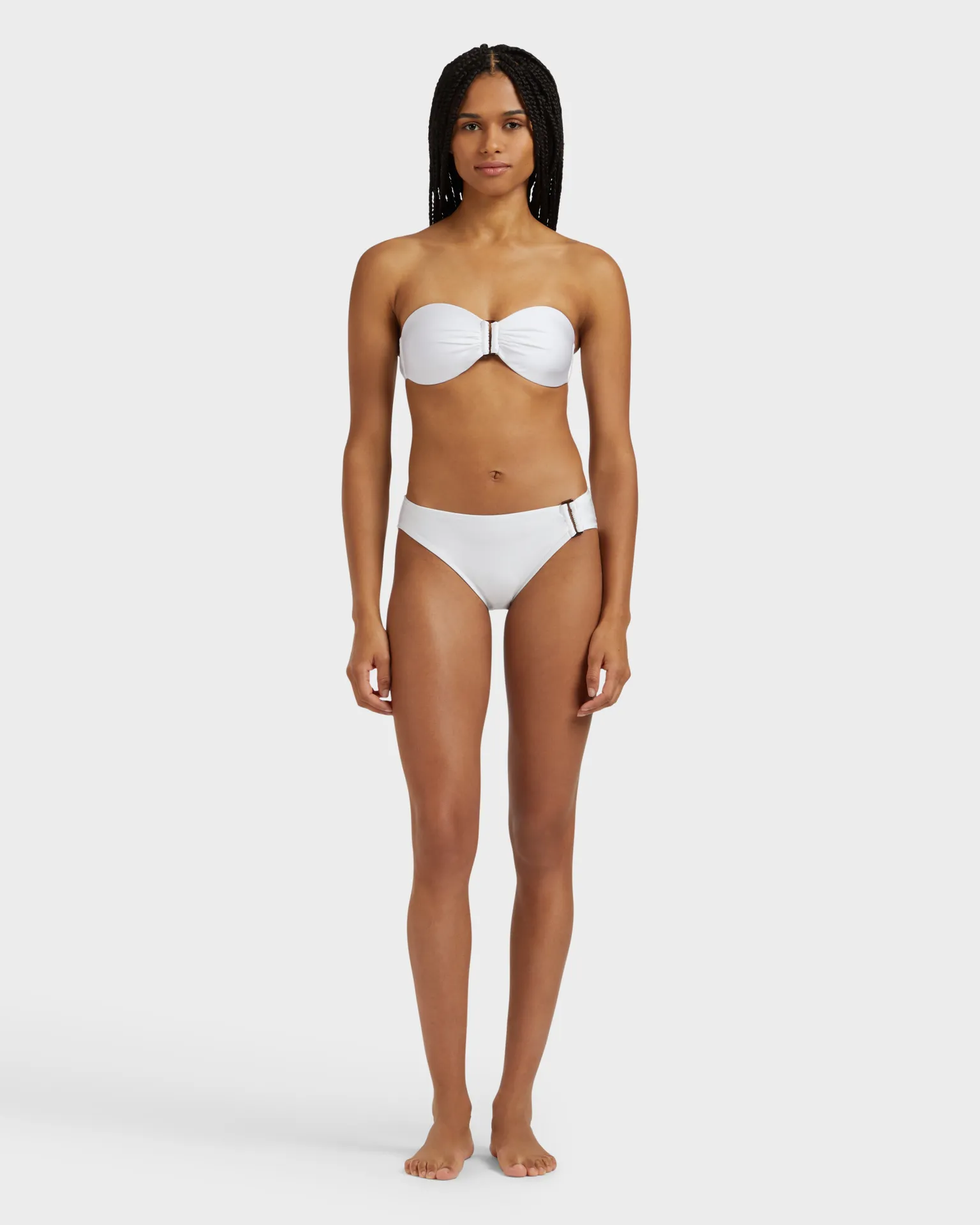 Vilebrequin - Mittelhohe Shiny Solid Stretch-bikinihose Für Damen - Bademode - Loon - Weiss - Größe XL – Bild 3