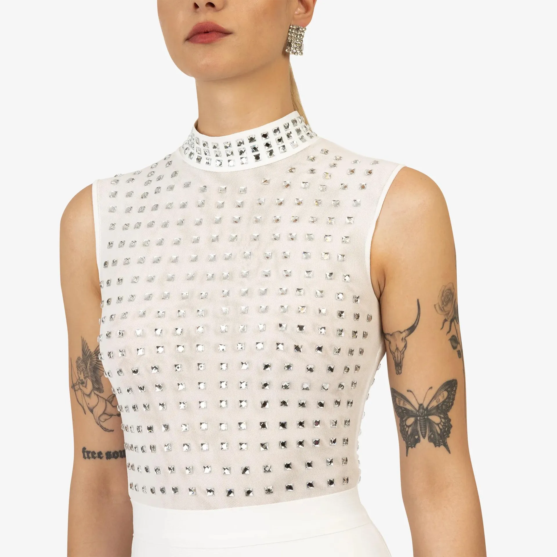 Kraimod - Bandagekleid - Größe 42 - weiß – Bild 3