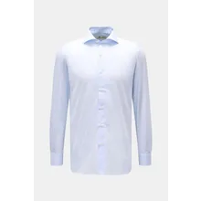 Borrelli - Herren - Business Hemd %27Nando%27 Haifisch-Kragen hellblau/weiß gestreift Borrelli - Herren - Business Hemd %27Nando%27 Haifisch-Kragen hellblau/weiß gestreift