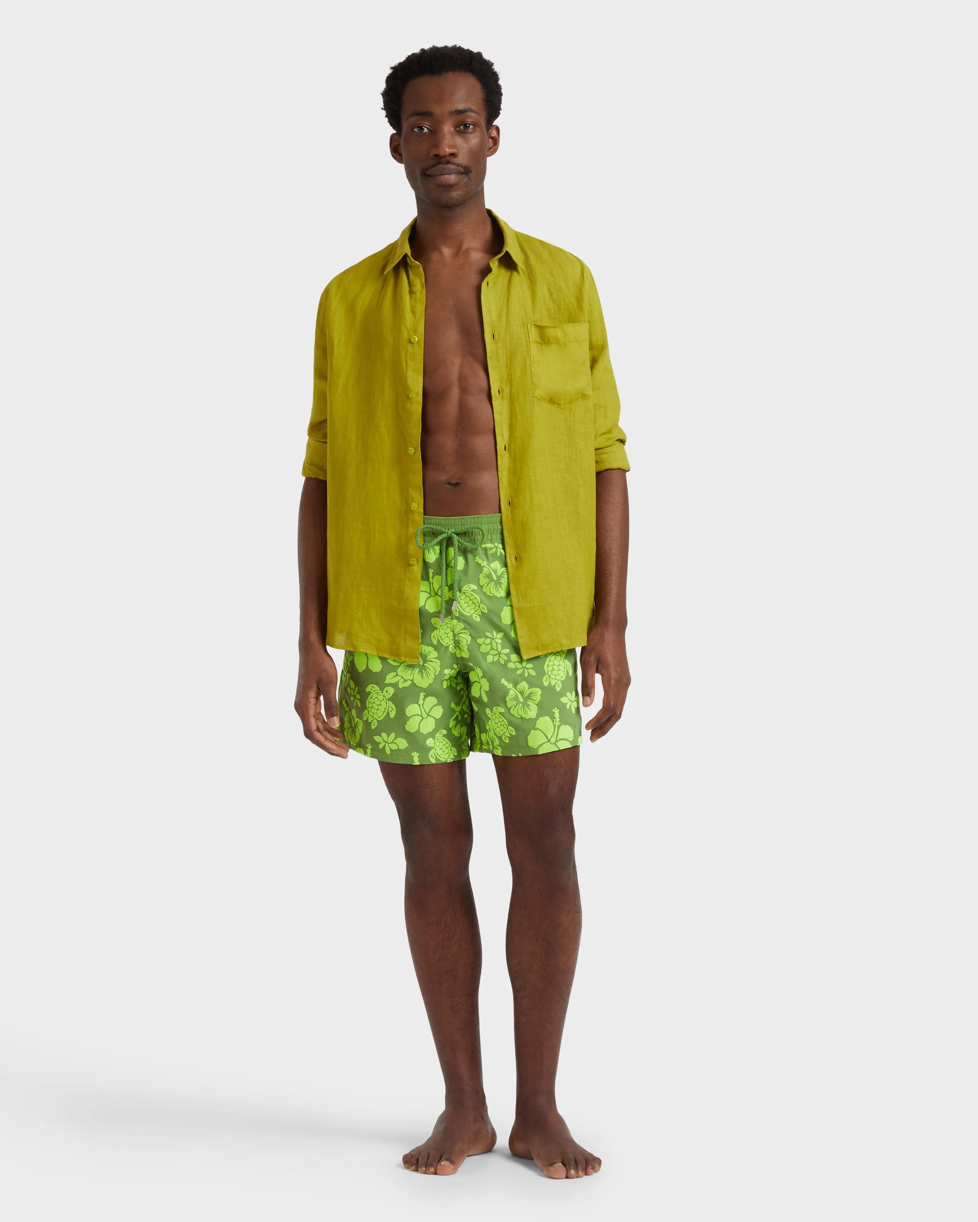 Vilebrequin - Tropical Turtles Badeshorts Für Herren - Bademode - Moorea - Grün - Größe XXXL – Bild 5
