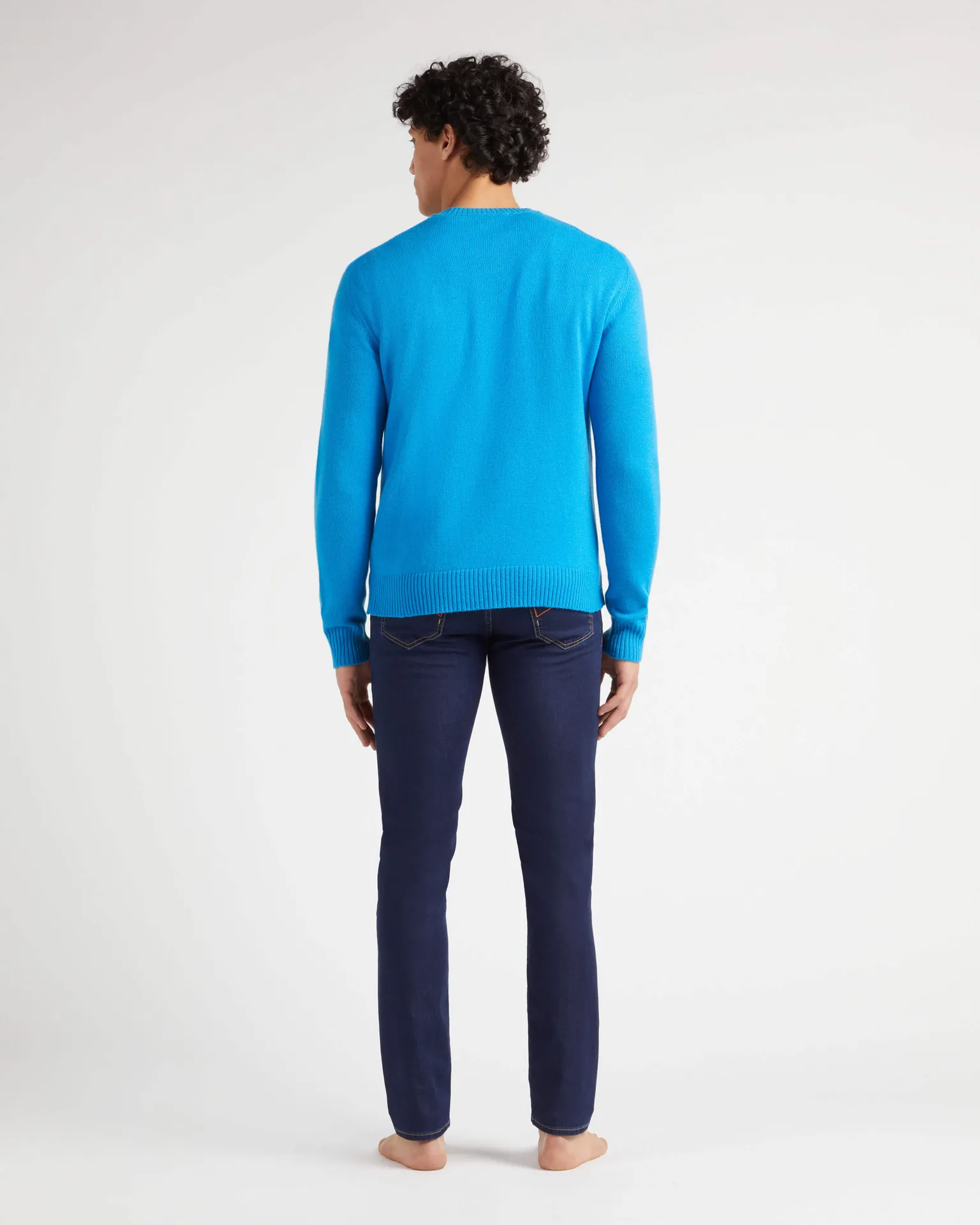 Vilebrequin - Turtle Rundhalspullover Aus Baumwolle Und Kaschmir Für Herren - Pullover - Rayol - Blau - Größe XXL – Bild 4