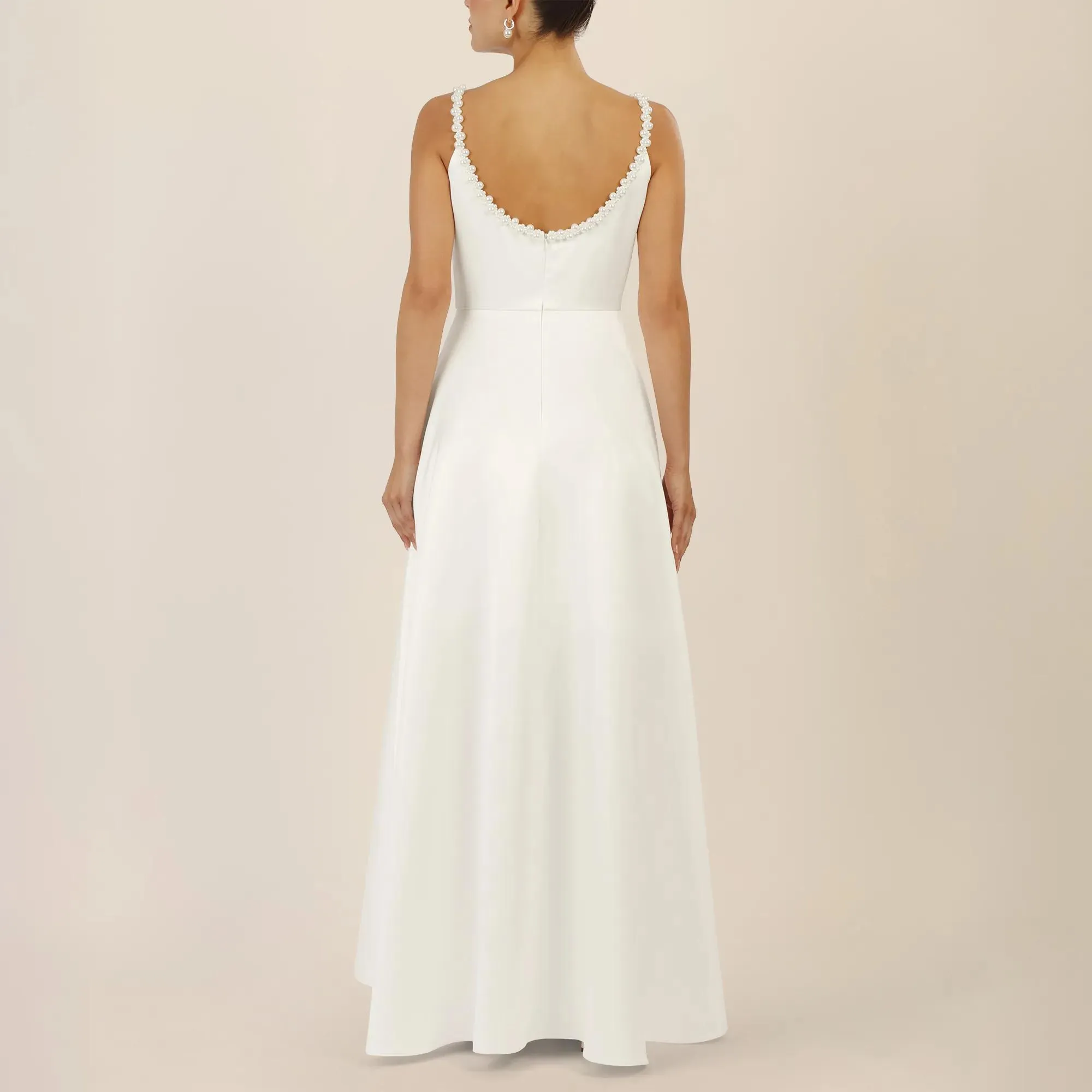 Apart - Satinkleid - Größe 40 - creme – Bild 2