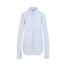Dries Van Noten - Celina Light Blue Cotton Shirt - Größe 36 - blau Dries Van Noten - Celina Light Blue Cotton Shirt - Größe 36 - blau