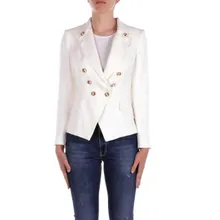 Elisabetta Franchi - Jackets Ivory - Größe 42 - weiß Elisabetta Franchi - Jackets Ivory - Größe 42 - weiß