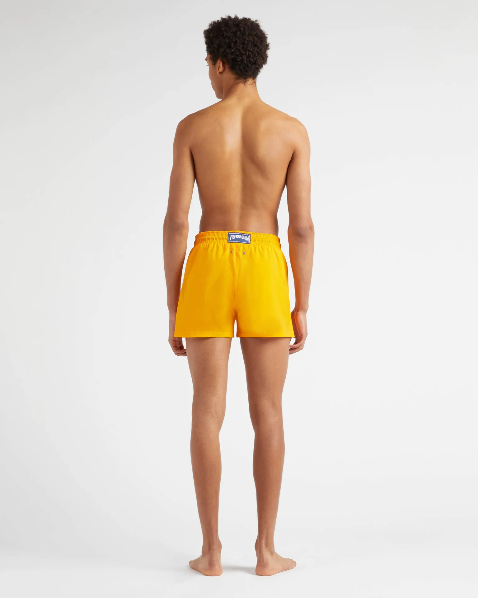 Vilebrequin - Kurze Und Figurbetonte Einfarbige Stretch-bademode Für Herren - Bademode - Man - Orange - Größe M – Bild 4