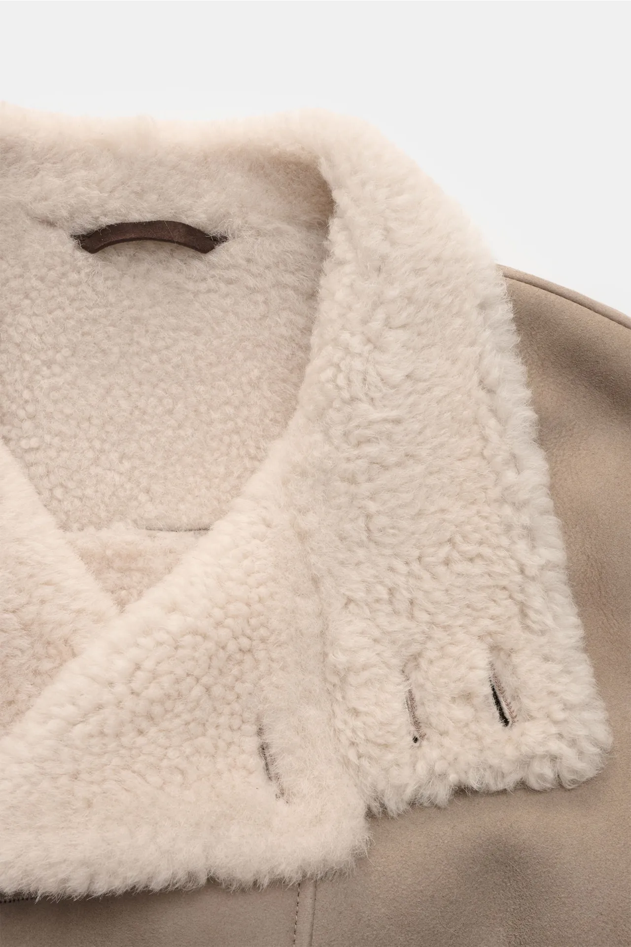 Manzoni 24 - Herren - Lammfelljacke hellgrau – Bild 4