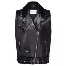 Stand Studio - STAND STUDIO Schwarze oversized Bikerweste - Größe S - multi Stand Studio - STAND STUDIO Schwarze oversized Bikerweste - Größe S - multi