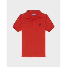 Vilebrequin - Polohemd Aus Baumwollpikee Mit Aufgestickter Schildkröte Für Jungen - Polohemd - Gemimi - Rot - Größe 2 Vilebrequin - Polohemd Aus Baumwollpikee Mit Aufgestickter Schildkröte Für Jungen - Polohemd - Gemimi - Rot - Größe 2