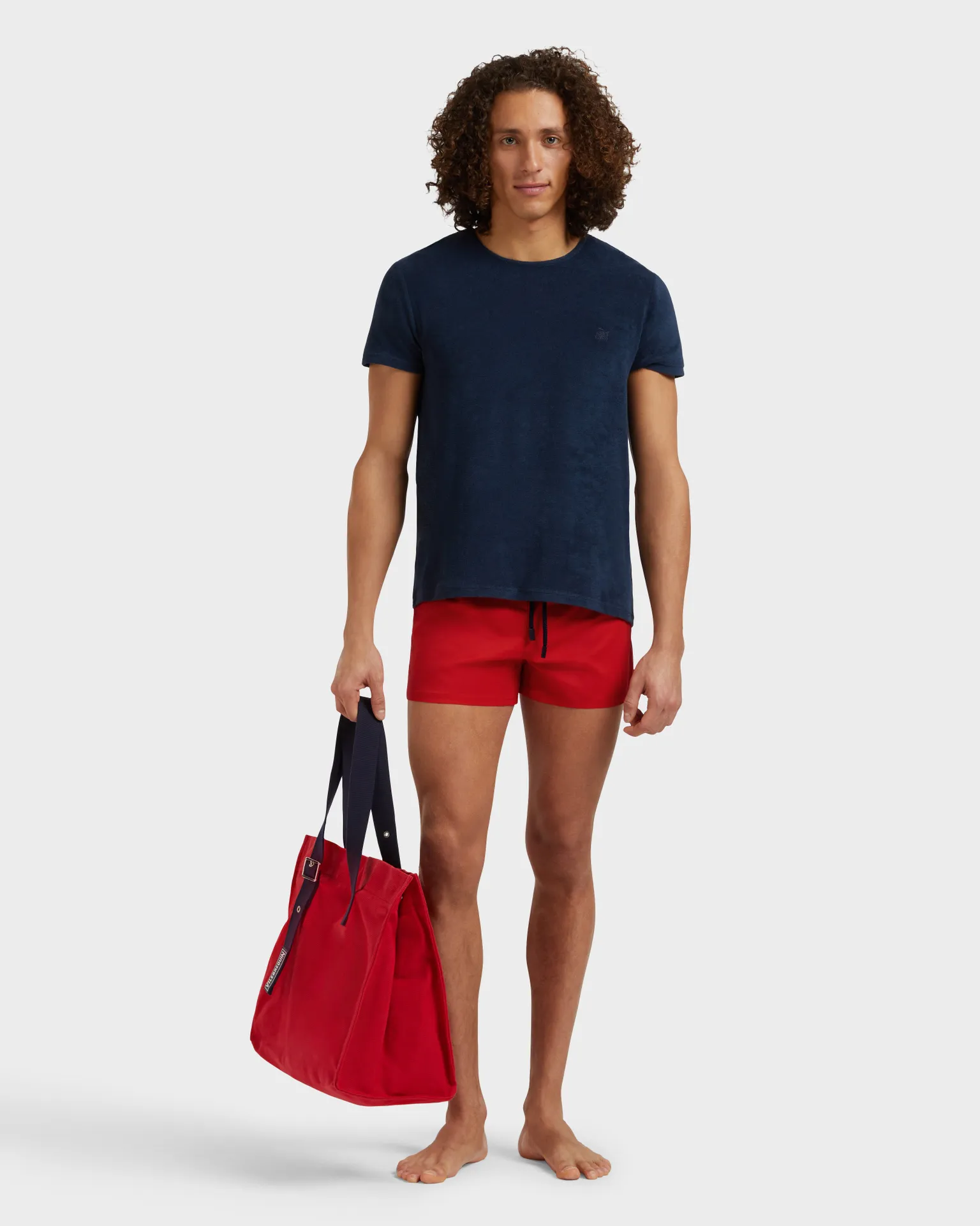 Vilebrequin - Kurze Und Figurbetonte Einfarbige Stretch-bademode Für Herren - Bademode - Man - Rot - Größe XS – Bild 5