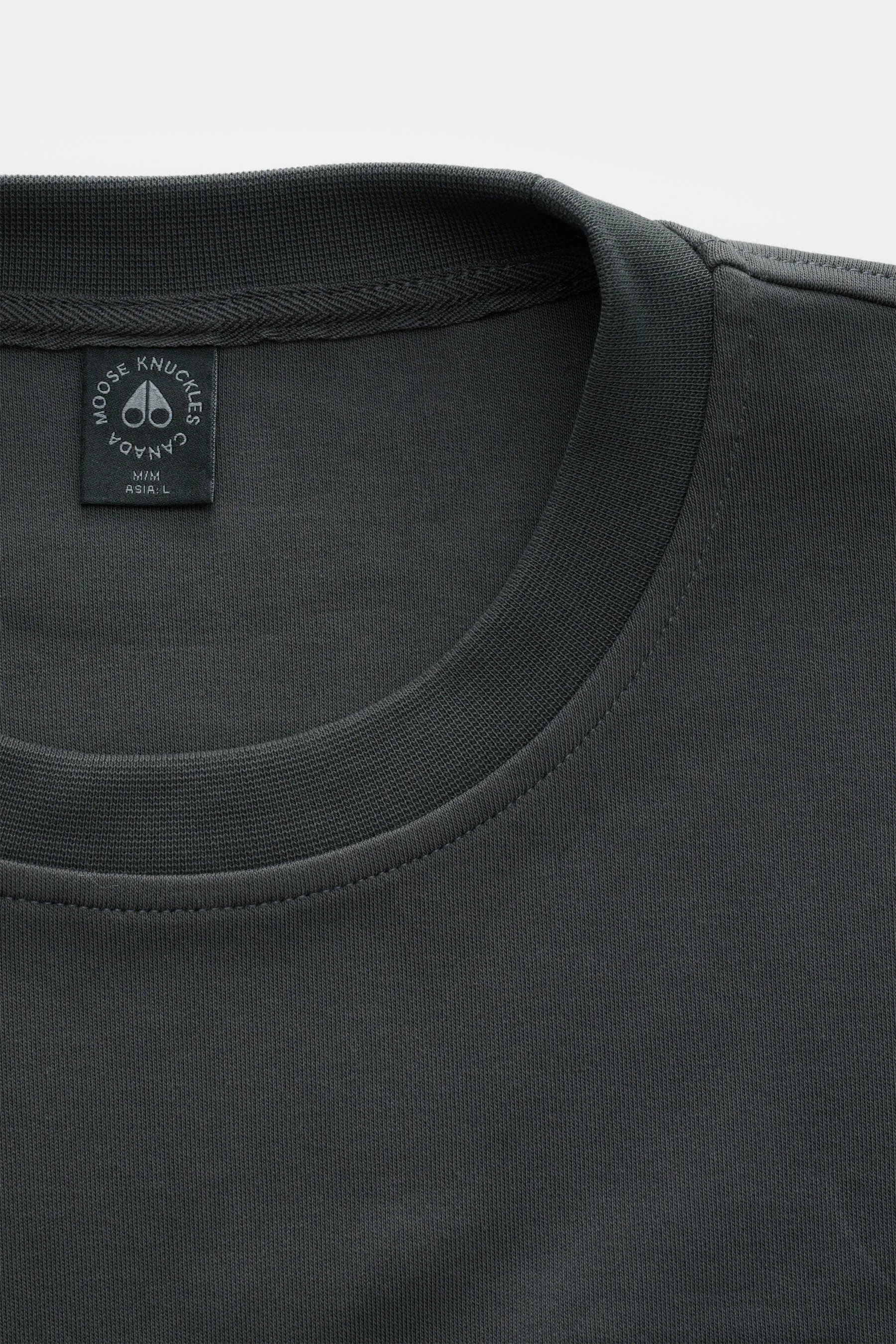 Moose Knuckles - Herren - Rundhals-Sweatshirt 'Dalon Crew' dunkelgrau – Bild 2