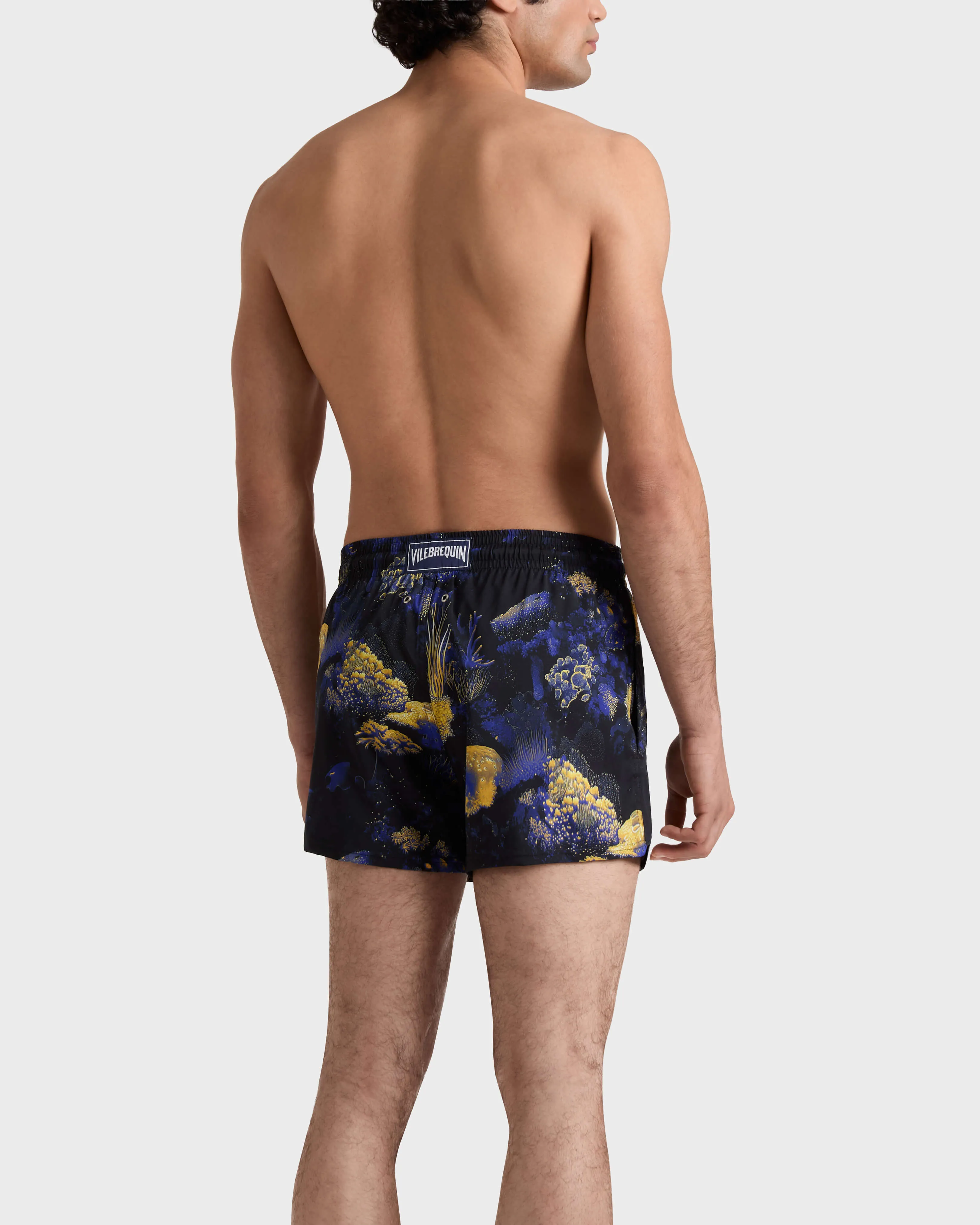 Vilebrequin - Kurze Coral Reef Stretch-badeshorts Für Herren - Bademode - Manta - Schwarz - Größe XXL – Bild 4