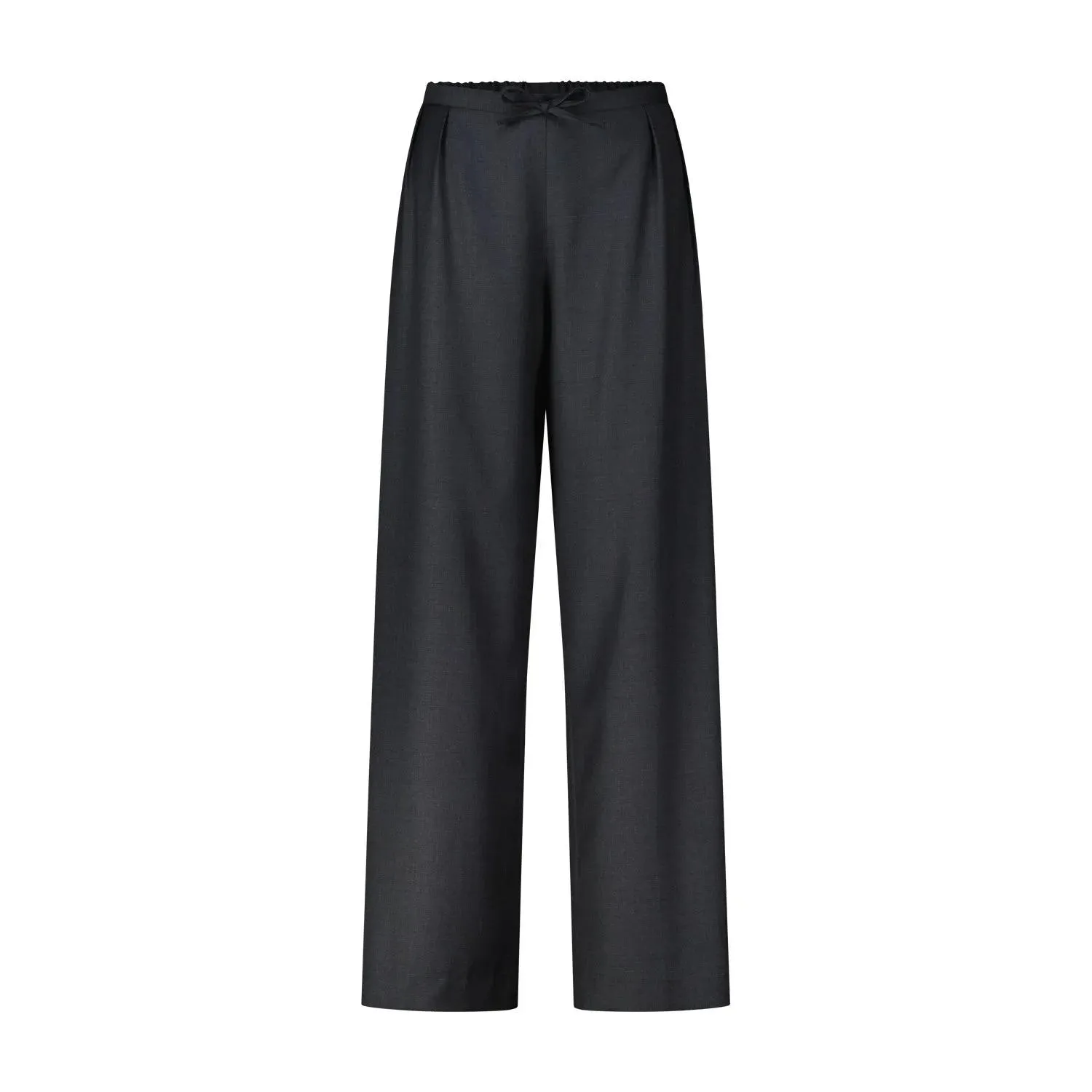 Loulou Studio - Weite Hose Cove aus Schurwolle - Größe 40 - dunkelgrau Loulou Studio - Weite Hose Cove aus Schurwolle - Größe 40 - dunkelgrau